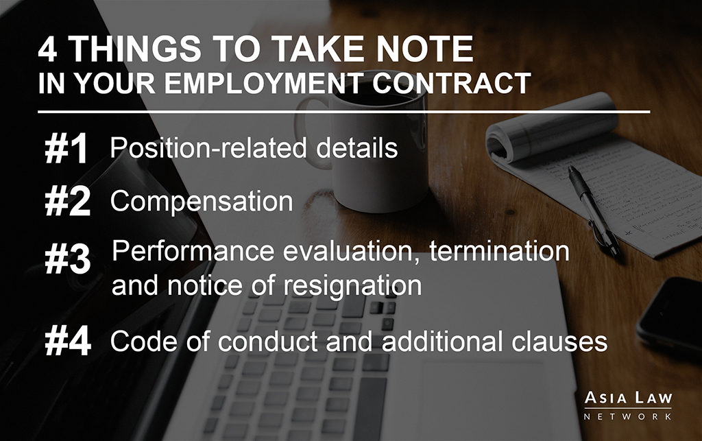 A checklist of the most important things to note in an employment contract -- Asia Law Network