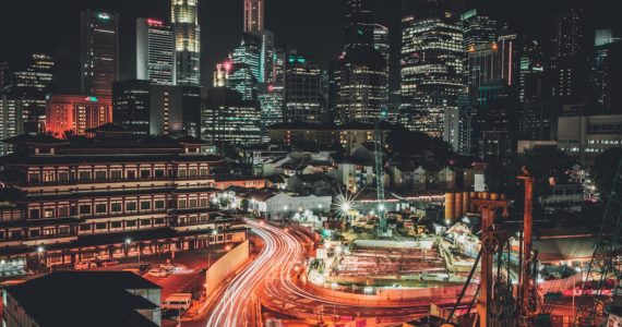 night scenery of Singapore with constructions (Workplace Safety, Injuries, & The Law_Asia_Law_Network)