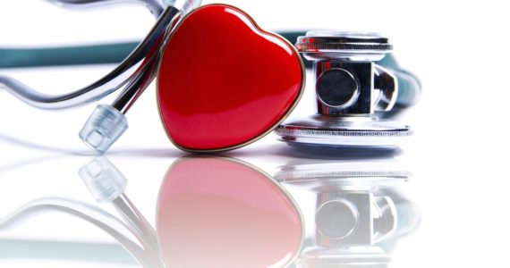 stethoscope and a heart shape (advance medical directive)