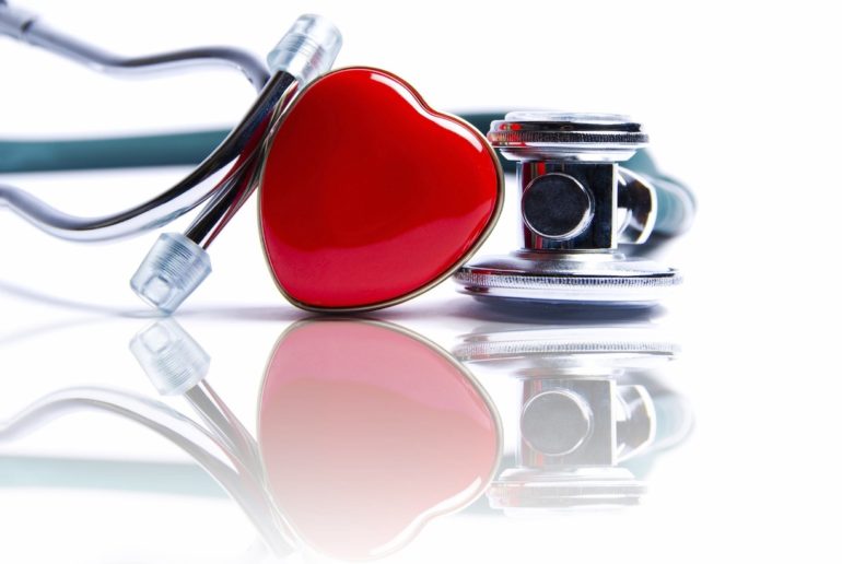 stethoscope and a heart shape (advance medical directive)