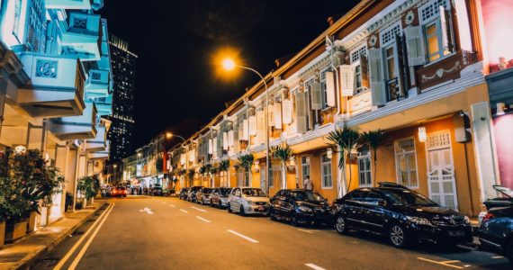Night view of Singapore shophouses (The_importance_of_Will_drafting_and_the_Intestate_Succession Act_Asia_Law_Network)