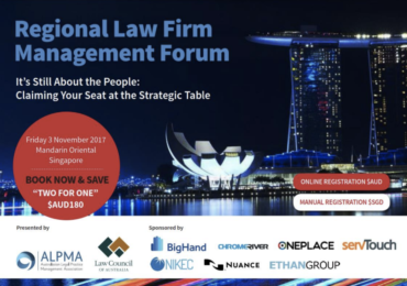 Asia Law Network @Australasian Legal Practice Management Association (ALPMA) Regional Law Firm Management Forum 2017